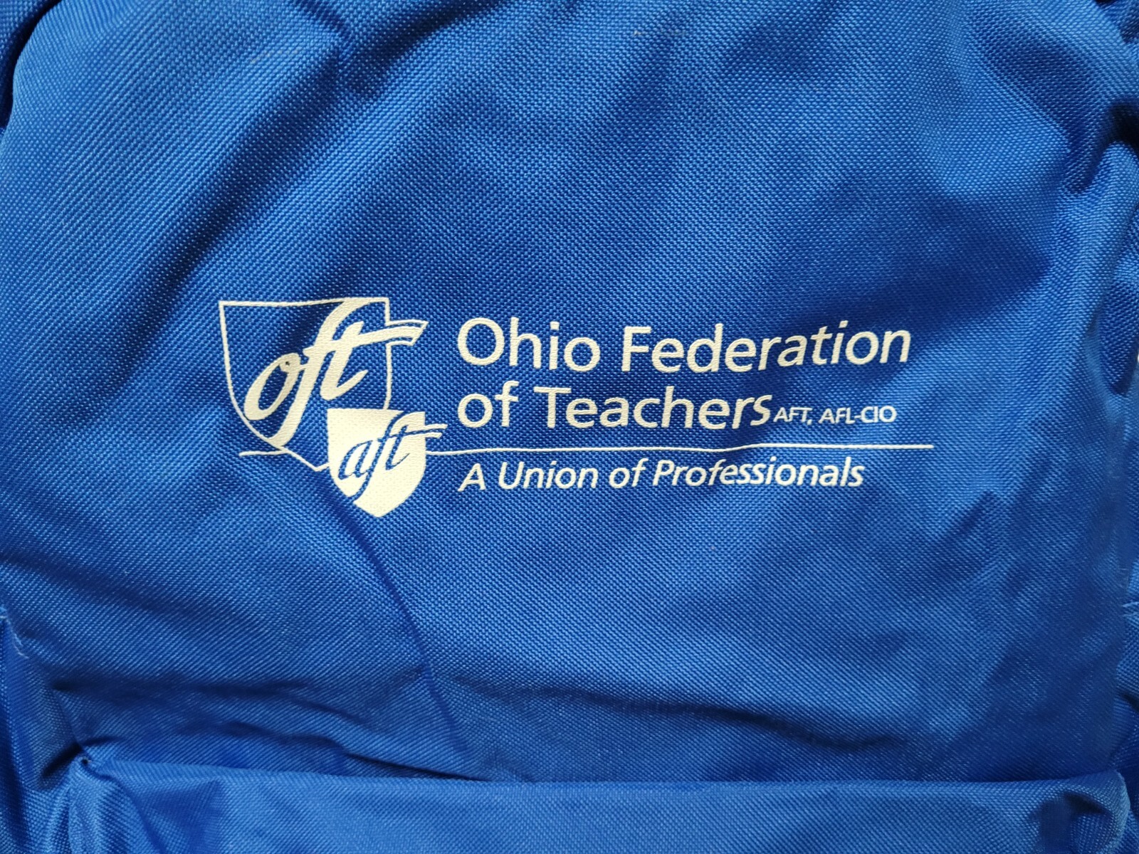Ohio American Federation of Teachers OFT AFT Labor Union Backpack Travel Bag