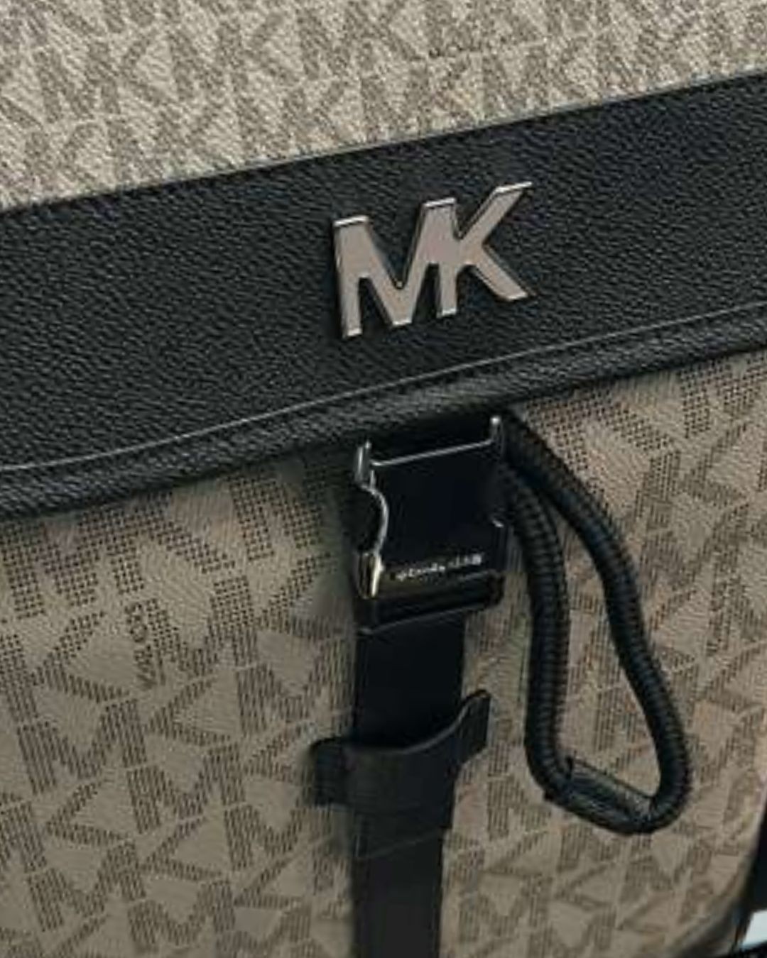 Michael Kors Cooper Men Medium Signature Logo Travel City Backpack Black Multi
