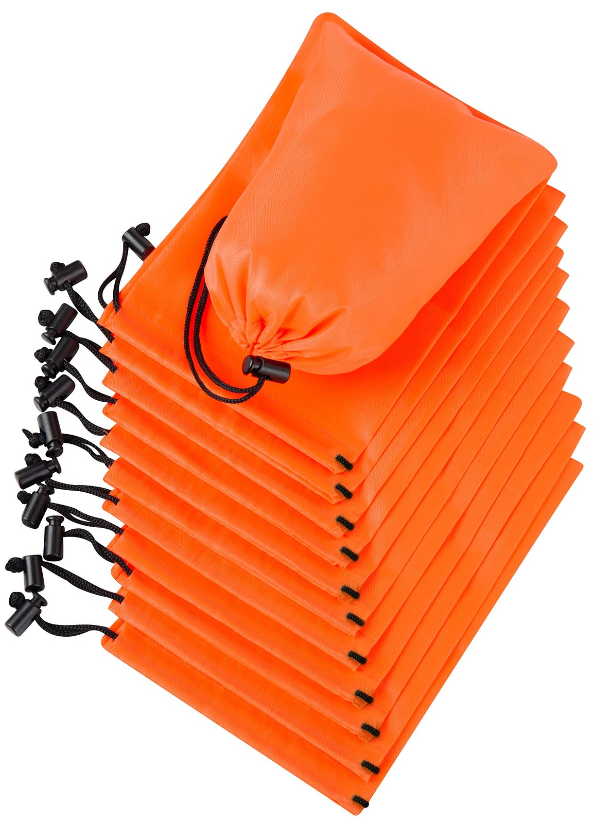 Drawstring Bag – Nylon Cinch and Ditty Stuff Pouch with Toggle 5 x 7-12 pack …