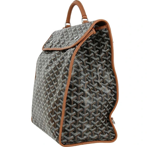 GOYARD Saint Leger Herringbone Goyardine canvas Backpack Black Brown Men
