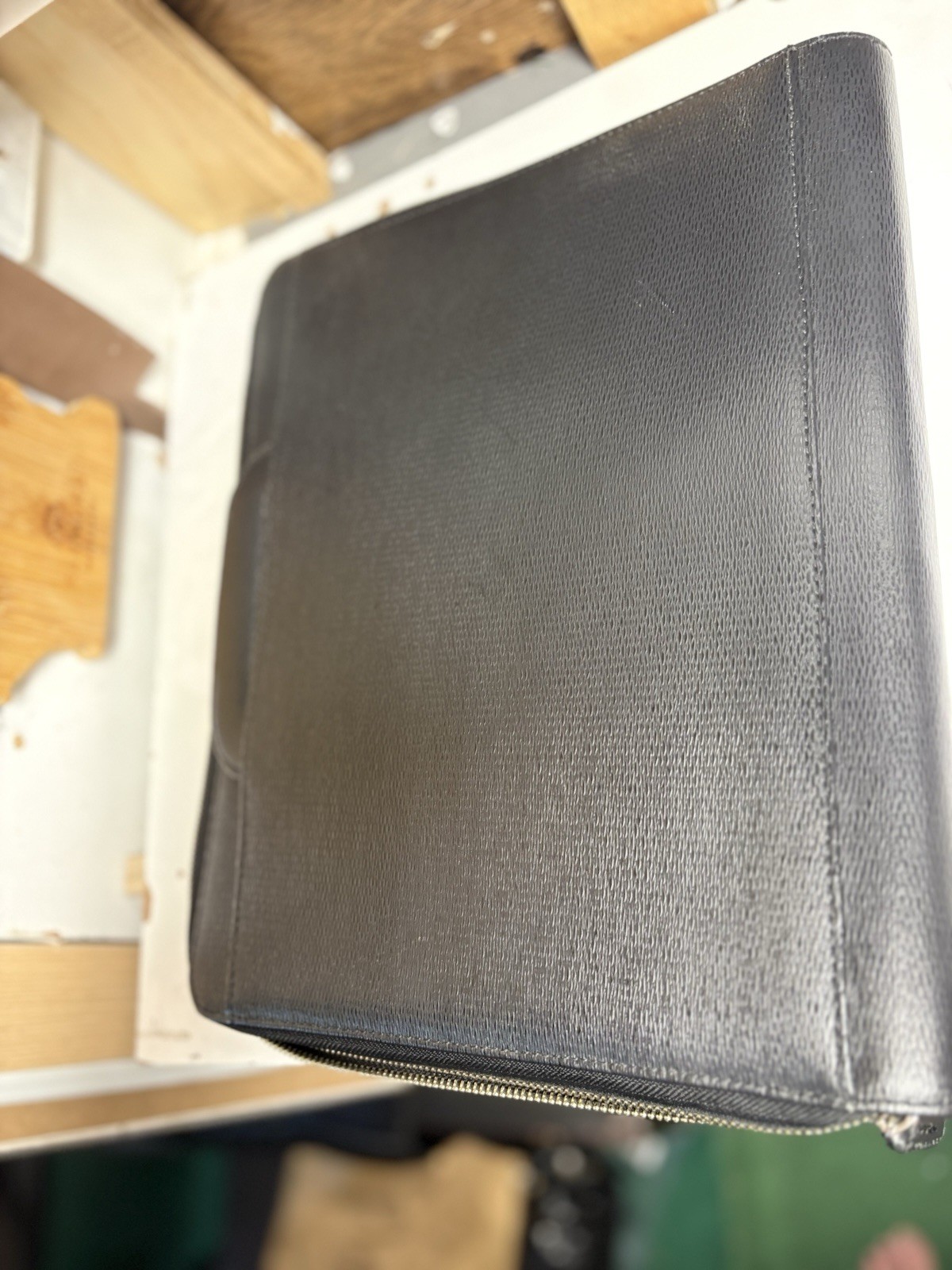 Tumi Delta Double Handle Leather Portfolio Case.