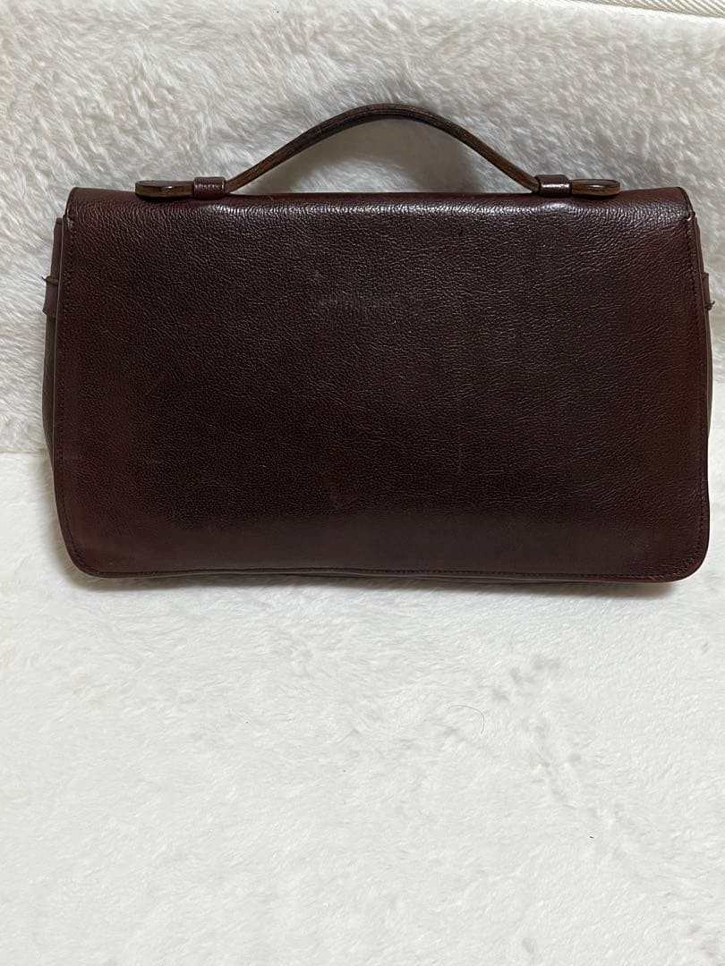 ILBISONTE Second Bag Clutch Leather 34cm x 21cm Pre-owned Rare Design