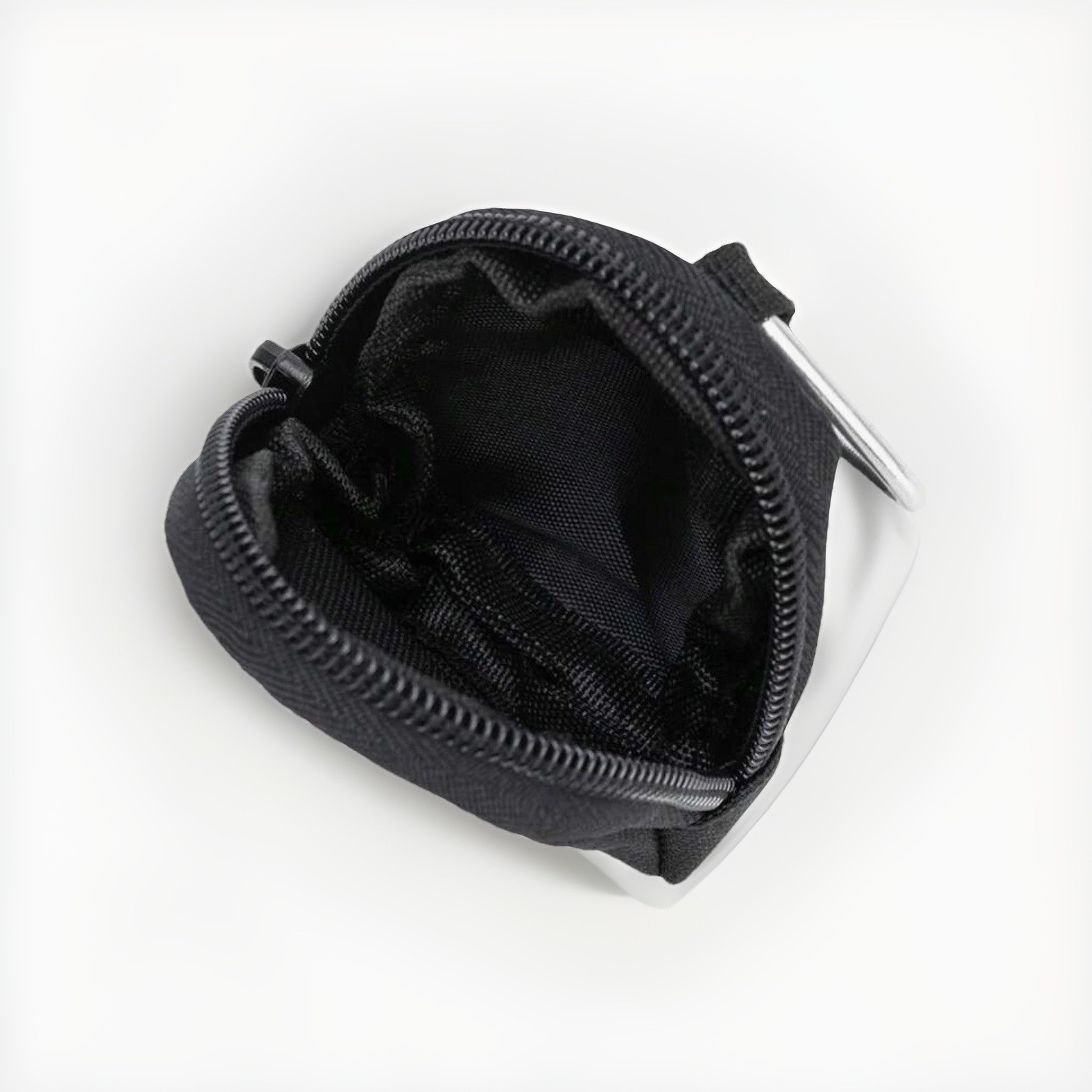 Mini Accessories Case Carabiner Clip Keychain – BLACK Bag