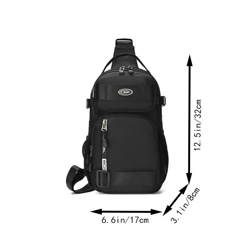 Riding BackPack For Men’s Chest Casual Single Shoulder Bag CrossBody LightWeight
