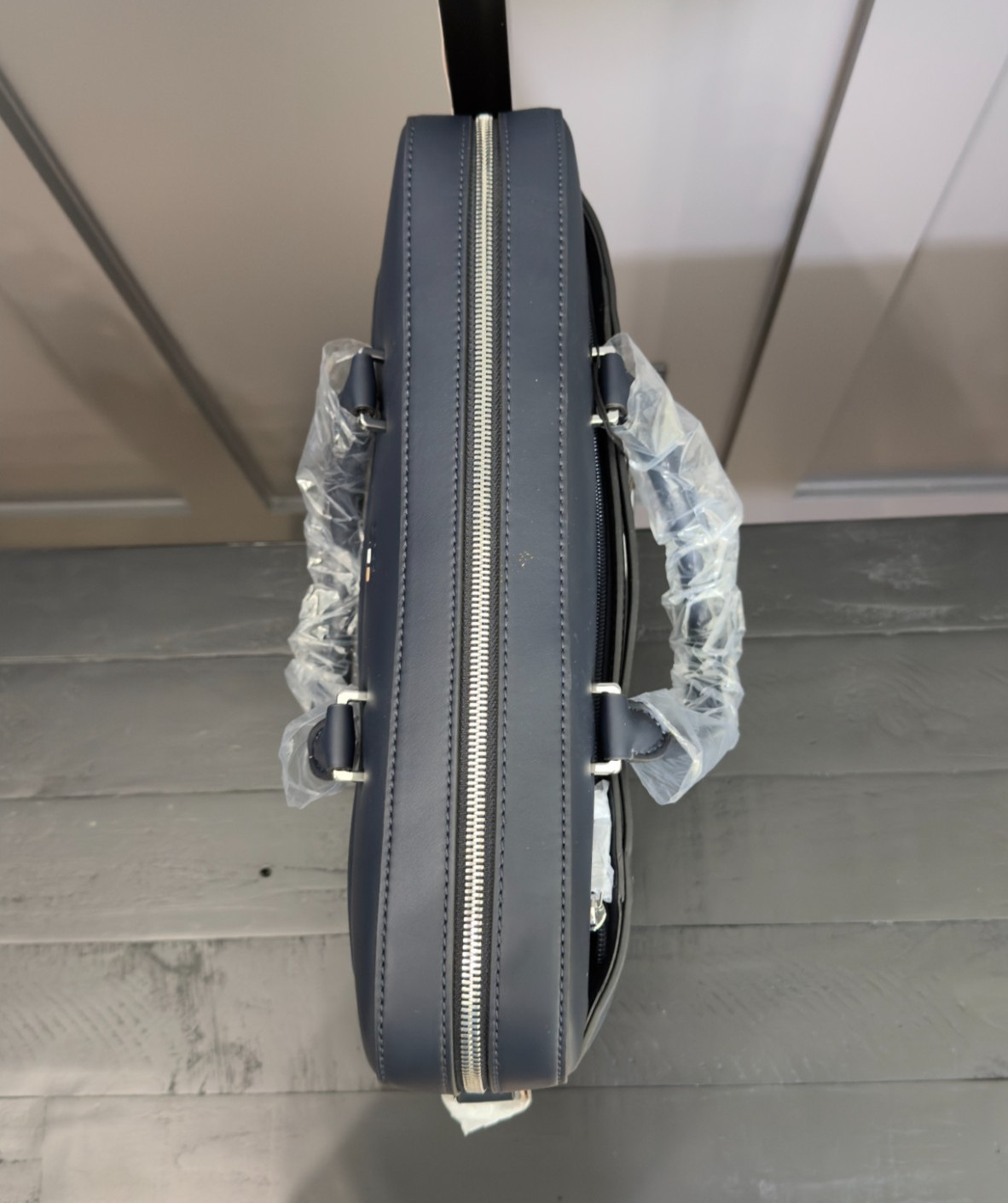 NWT BOSS “Ray” Faux-Leather Document Case, Textured Trim, $230 MSRP
