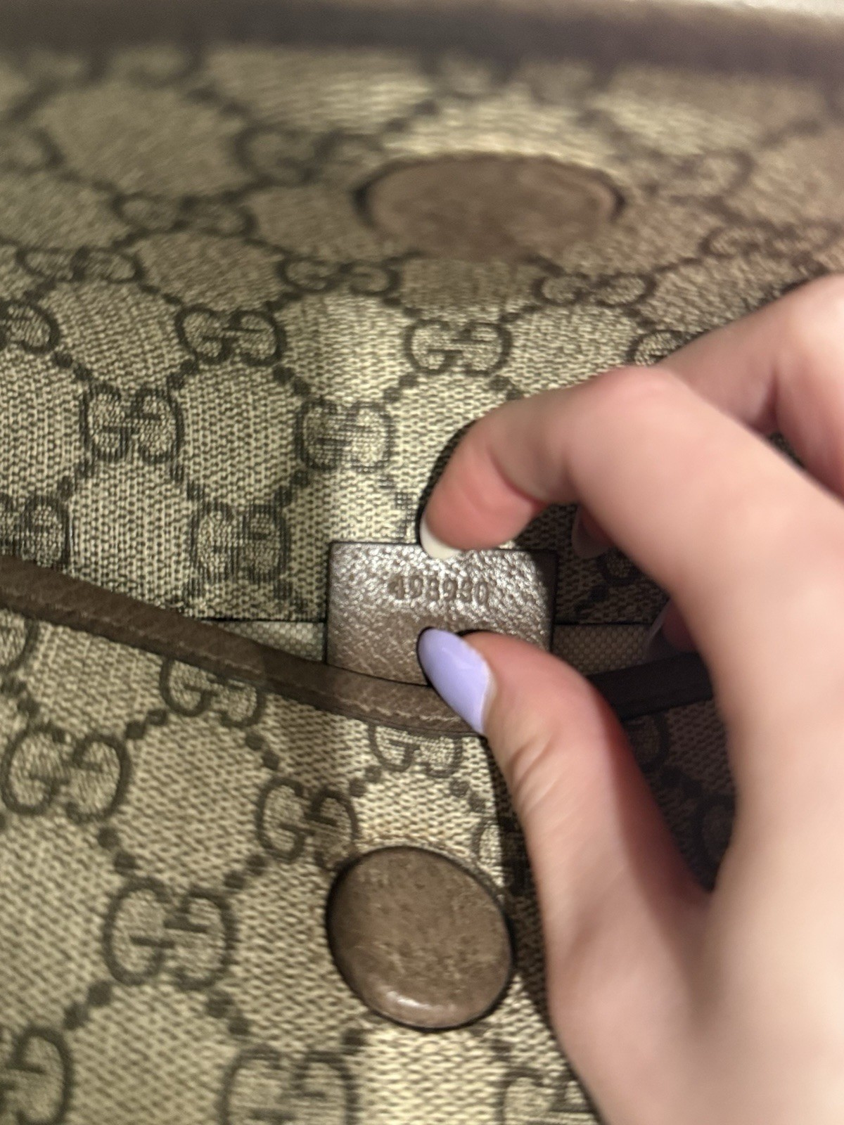 Gucci GG Pattern Belt Bag Beige Brown Green Red Web Strap Buckle Closure