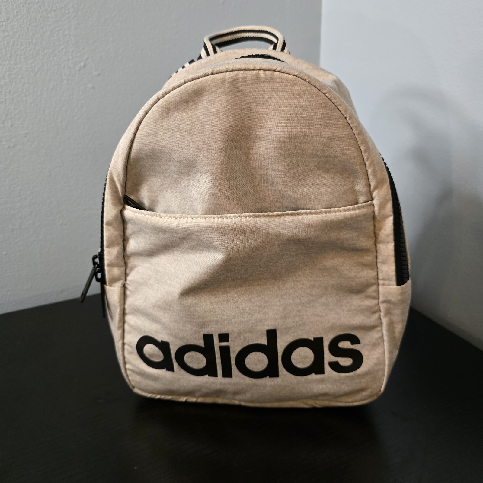 Adidas Unisex Core Polyester Mini Backpack – Black and White