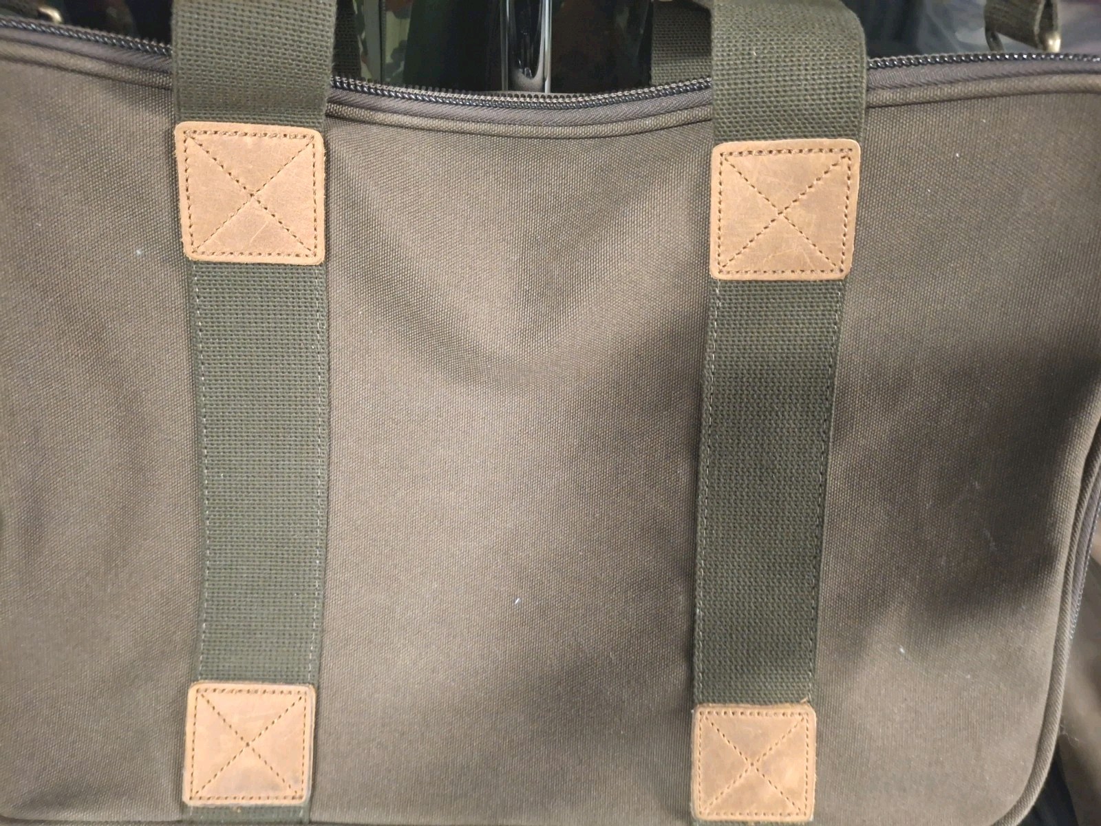 Cabelas Leather & Canvas Carry-On/Briefcase, Never Used, With Tags