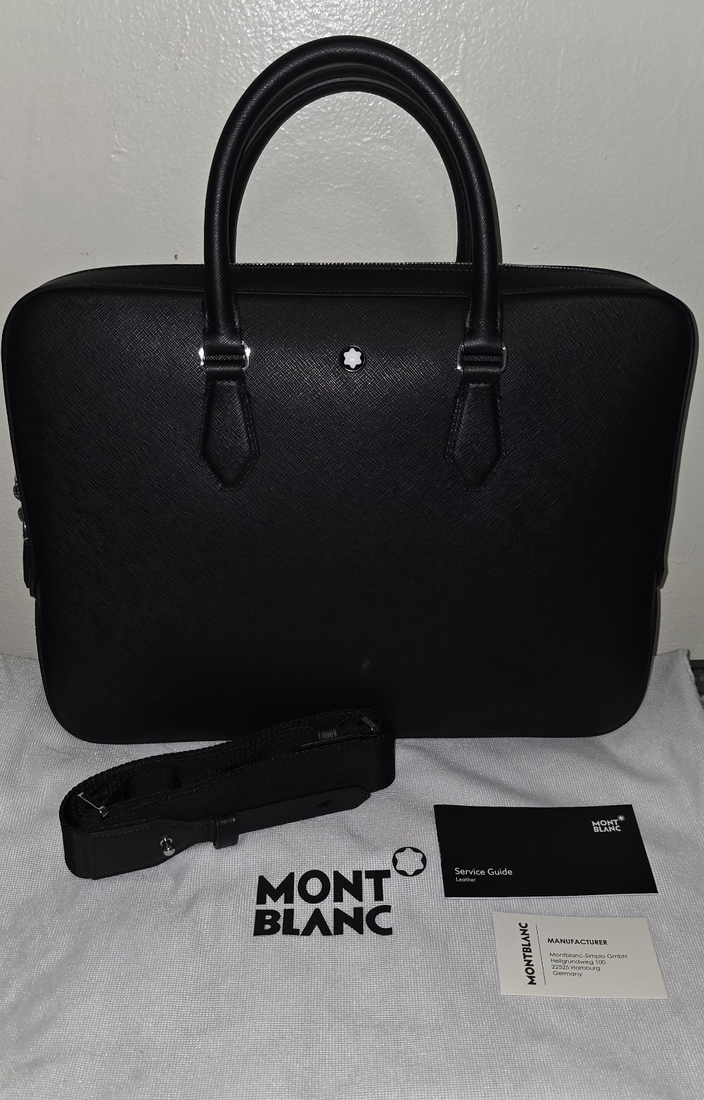 Montblanc Sartorial Thin Saffiano Leather Document Briefcase