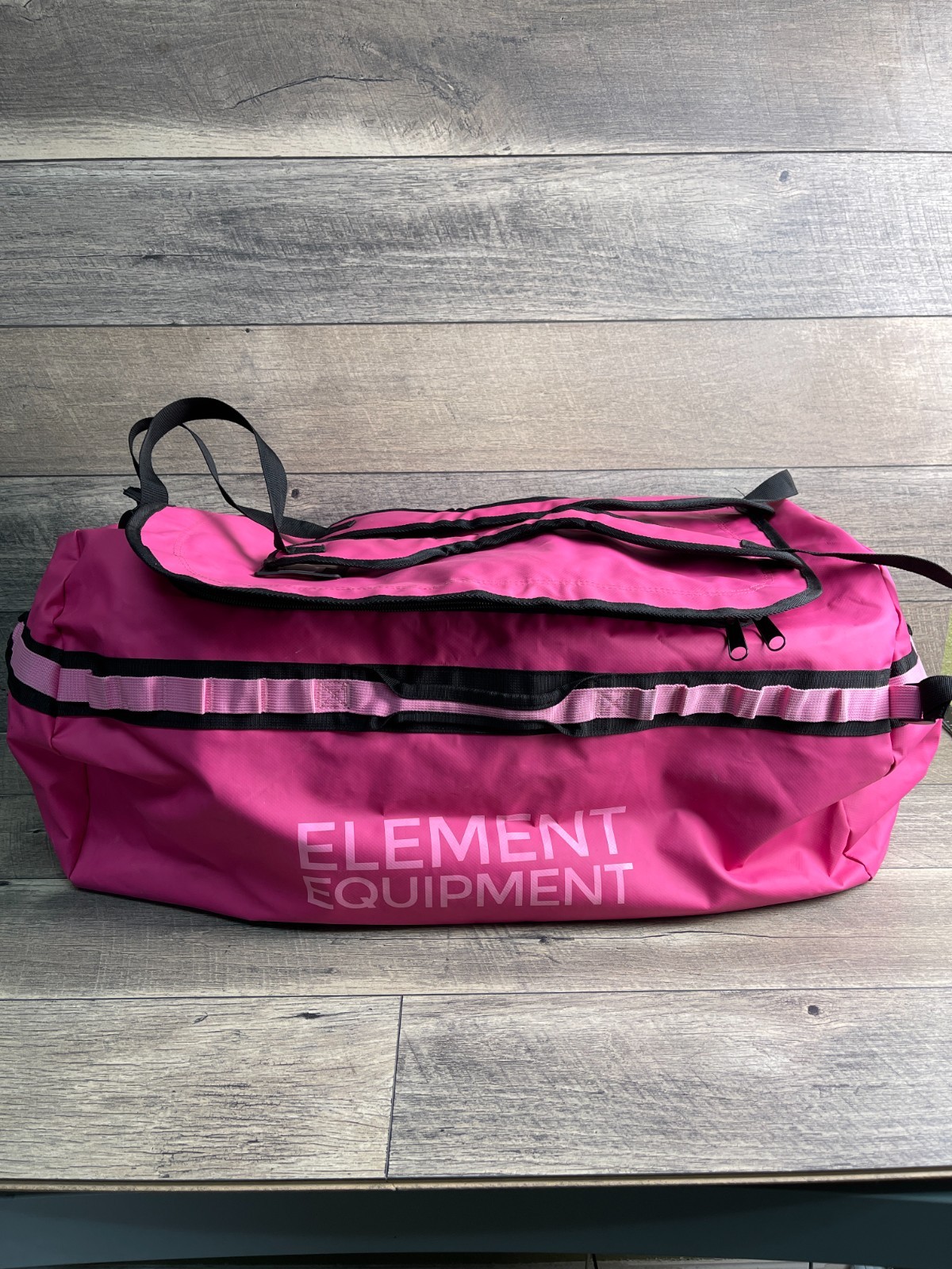 Element Equipment Trailhead Duffel Bag Pink Inner Pocket Camping Waterproof
