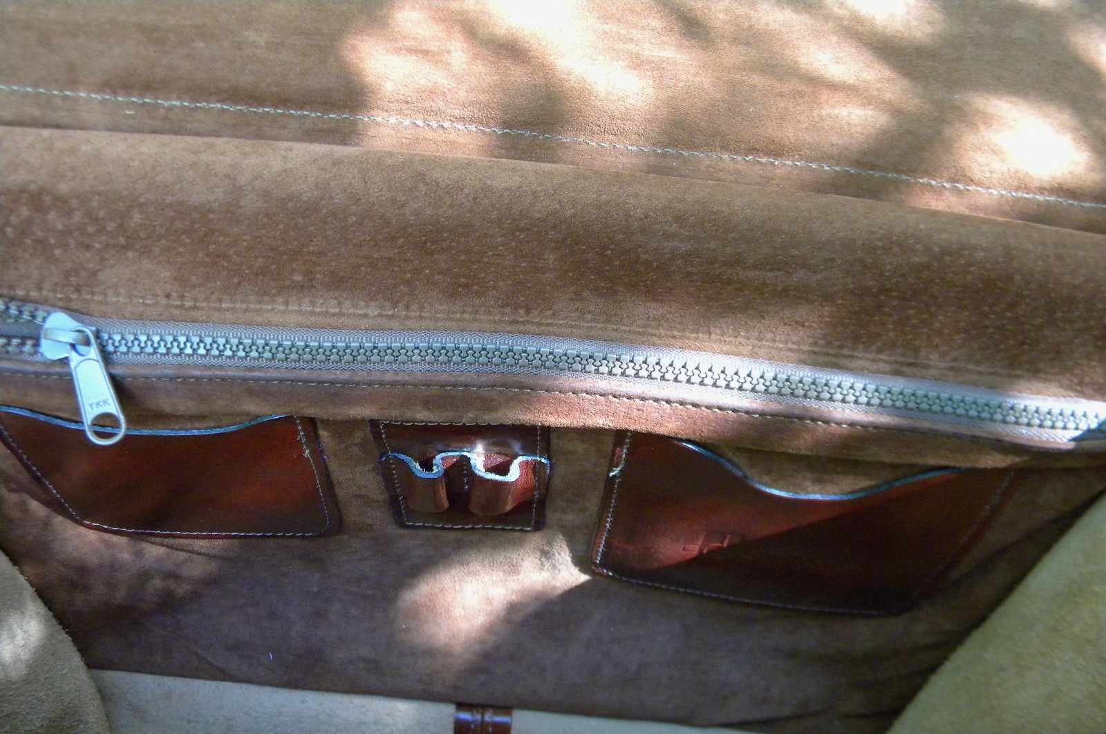 Vintage Jack Georges Leather Cognac Tuscany Executive Briefcase Messanger Bag