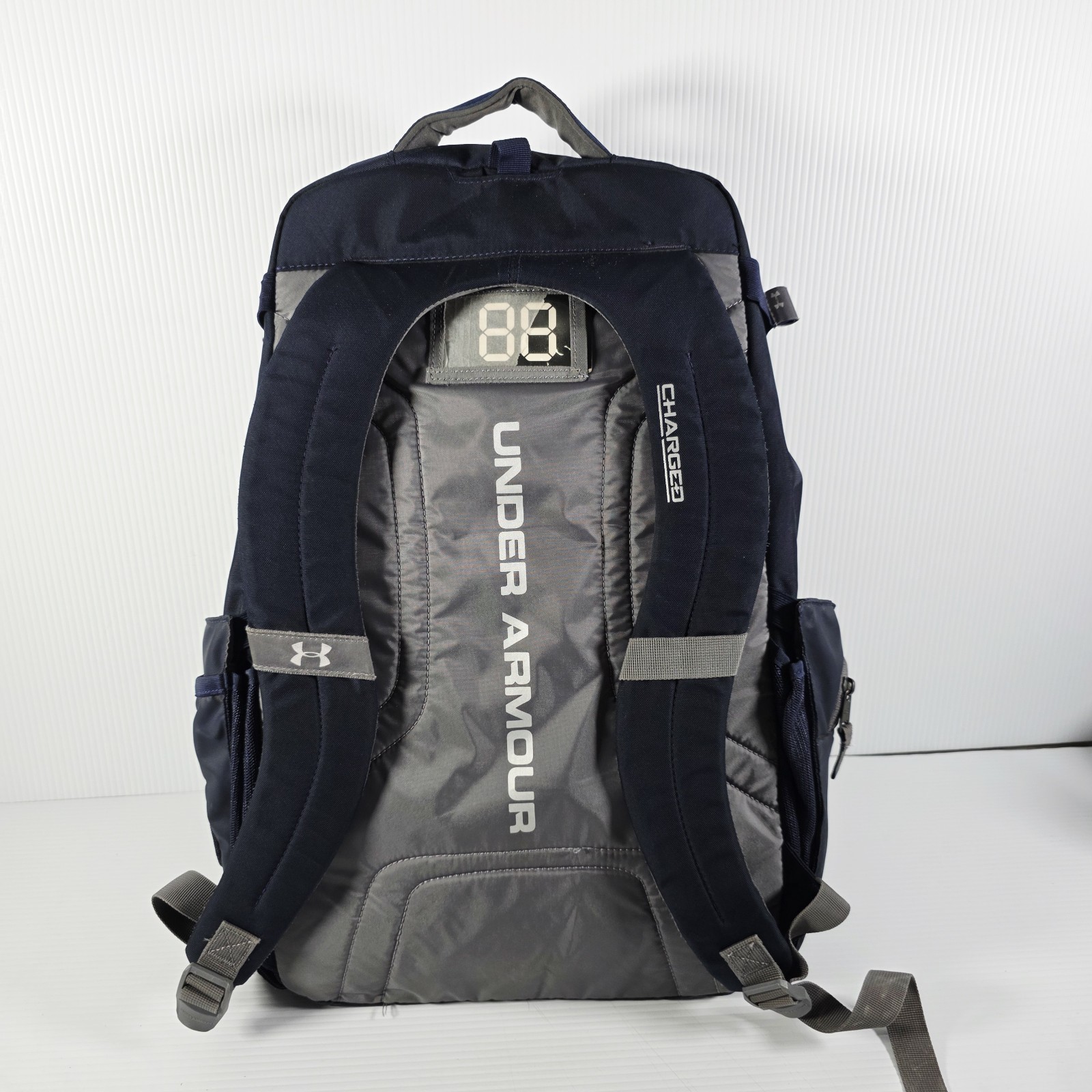Under Armour Charged Royal Blue/Gray Backpack Mullen Basketball – Very Good