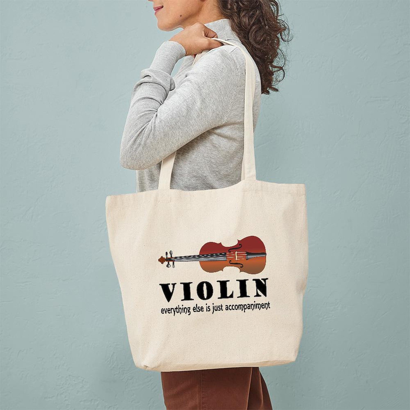 CafePress Violin Humor Music Tote Bag (582563489)