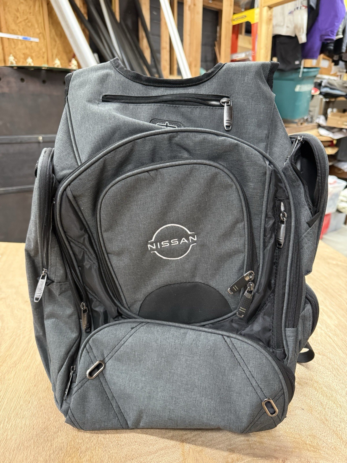 Nissan Branded Elleven CheckMate Backpack Laptop Bag Carry On Travel Durable