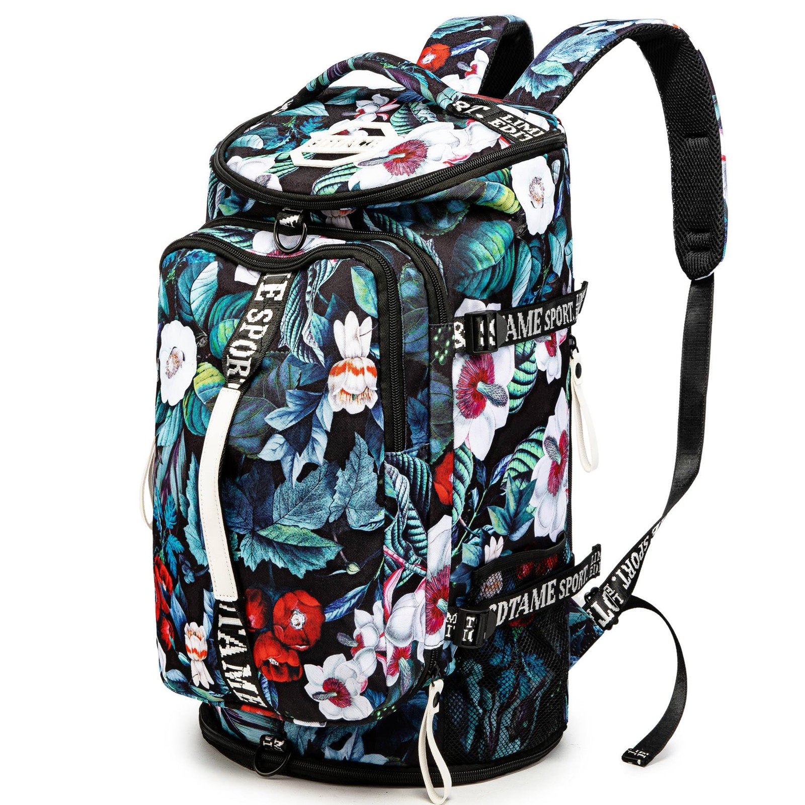 Gym Duffle Bag Backpack Shoe Compartment 4 Way Travel Laptop Waterproof Week