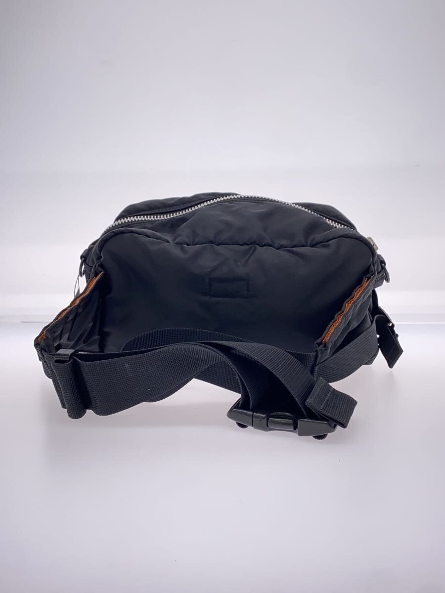 PORTER TANKER Waist Bag Nylon BLK Used Inner Fabric Stains