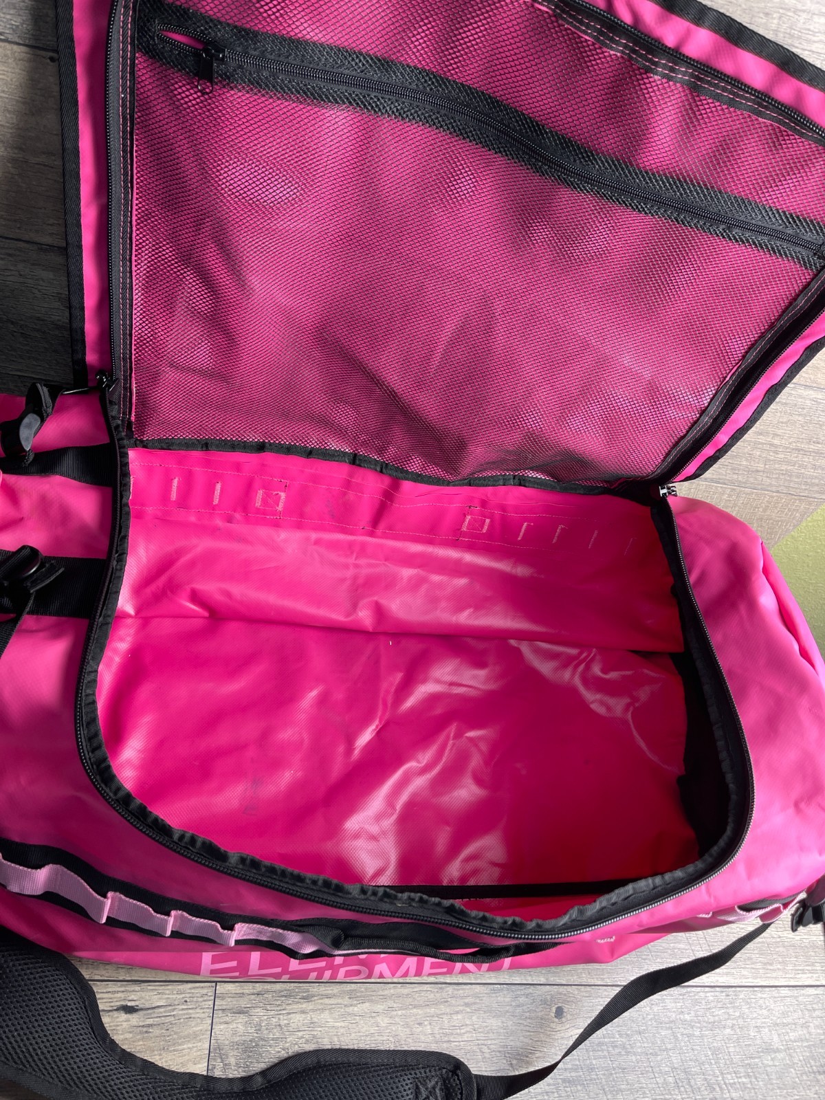 Element Equipment Trailhead Duffel Bag Pink Inner Pocket Camping Waterproof