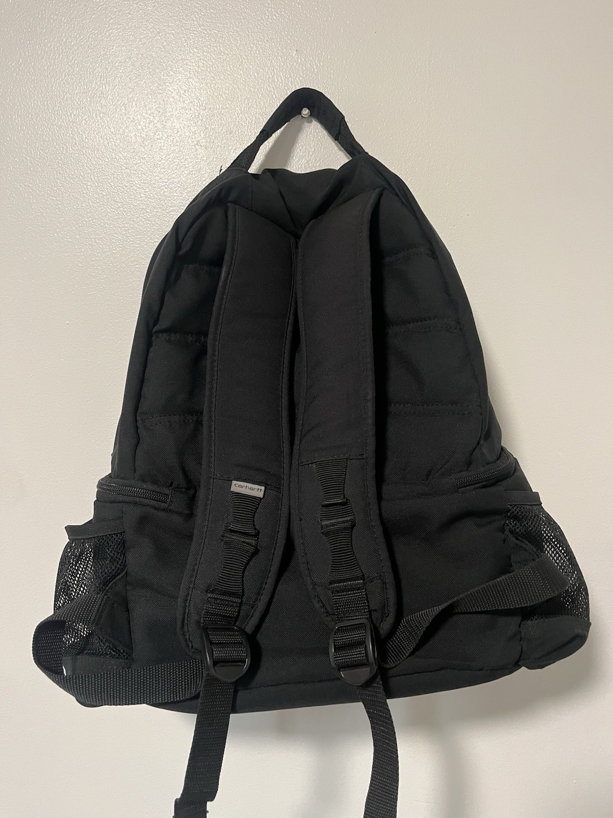 Carhartt Black Backpack Men Adjustable Strap Pockets Casual Travel Outdoor