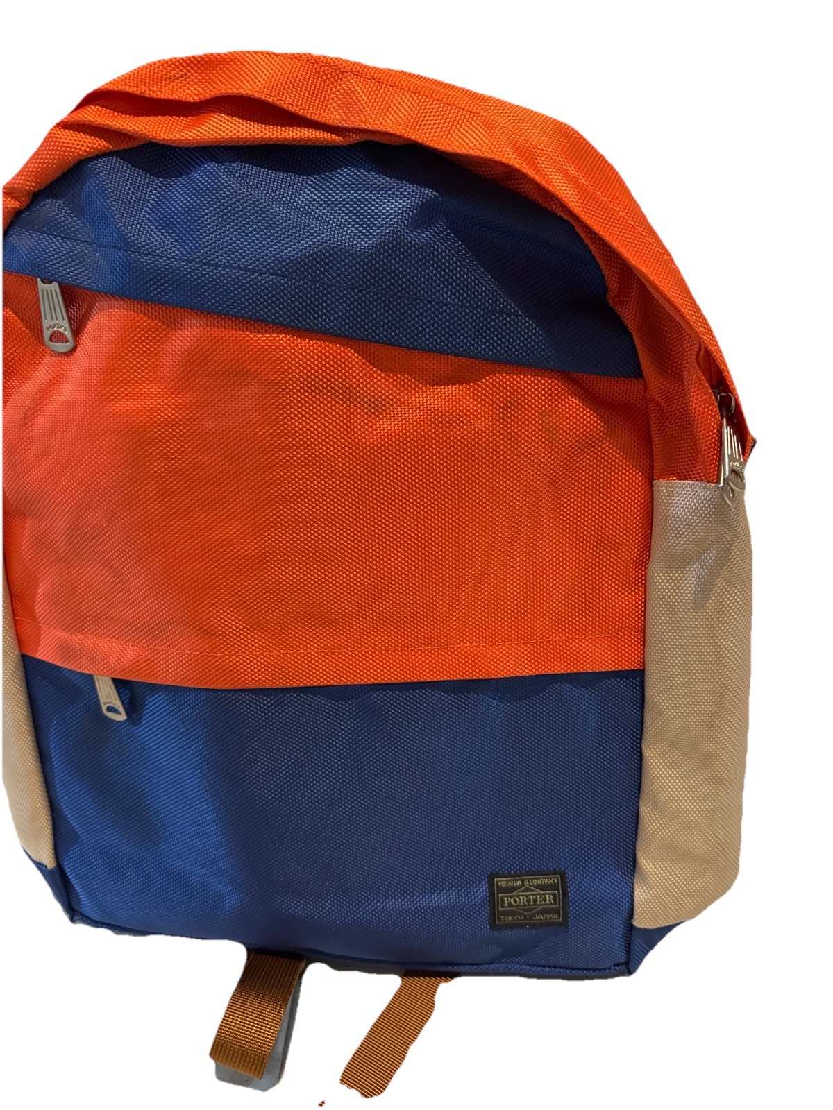 Head Porter Final Collection SS19 Colorblock Daypack Orange/Blue Made In Japan