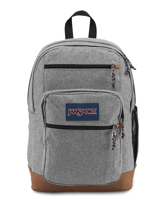 JanSport Cool Student Backpack Grey Letterman Poly 15″ Laptop School Travel Book