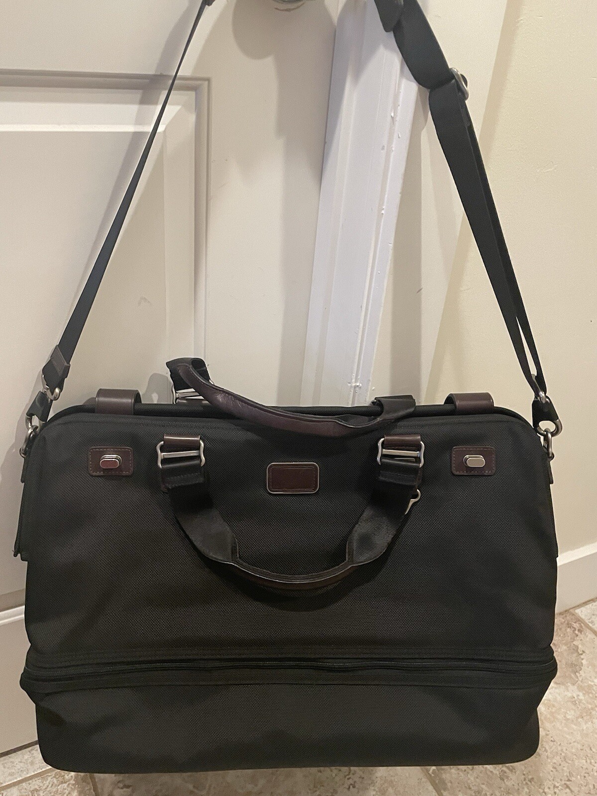 tumi black Ballistic duffle bag