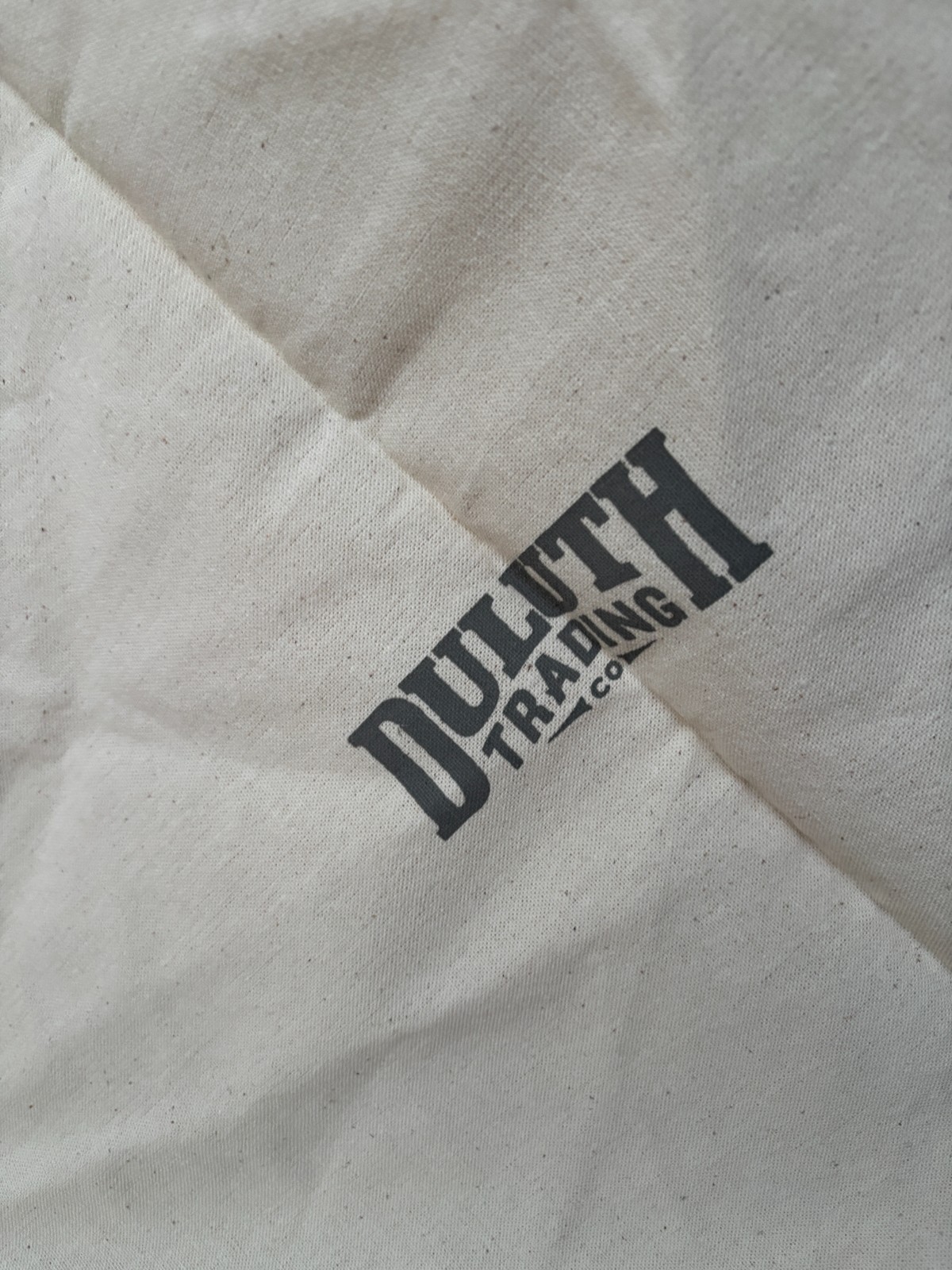 Duluth Trading Co Canvas Drawstring Tote/Laundry Storage/ Travel Bag 20″ x 18″