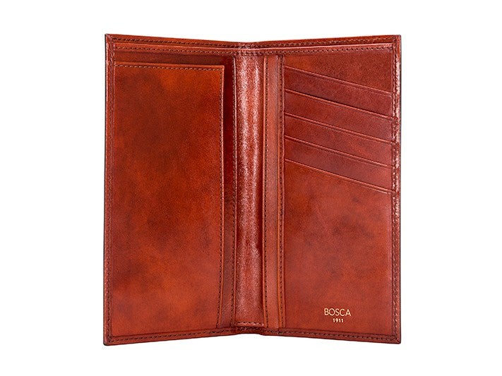 Bosca Old Leather Coat Pocket Wallet ( Cognac , One Size ) Cognac One Size U1