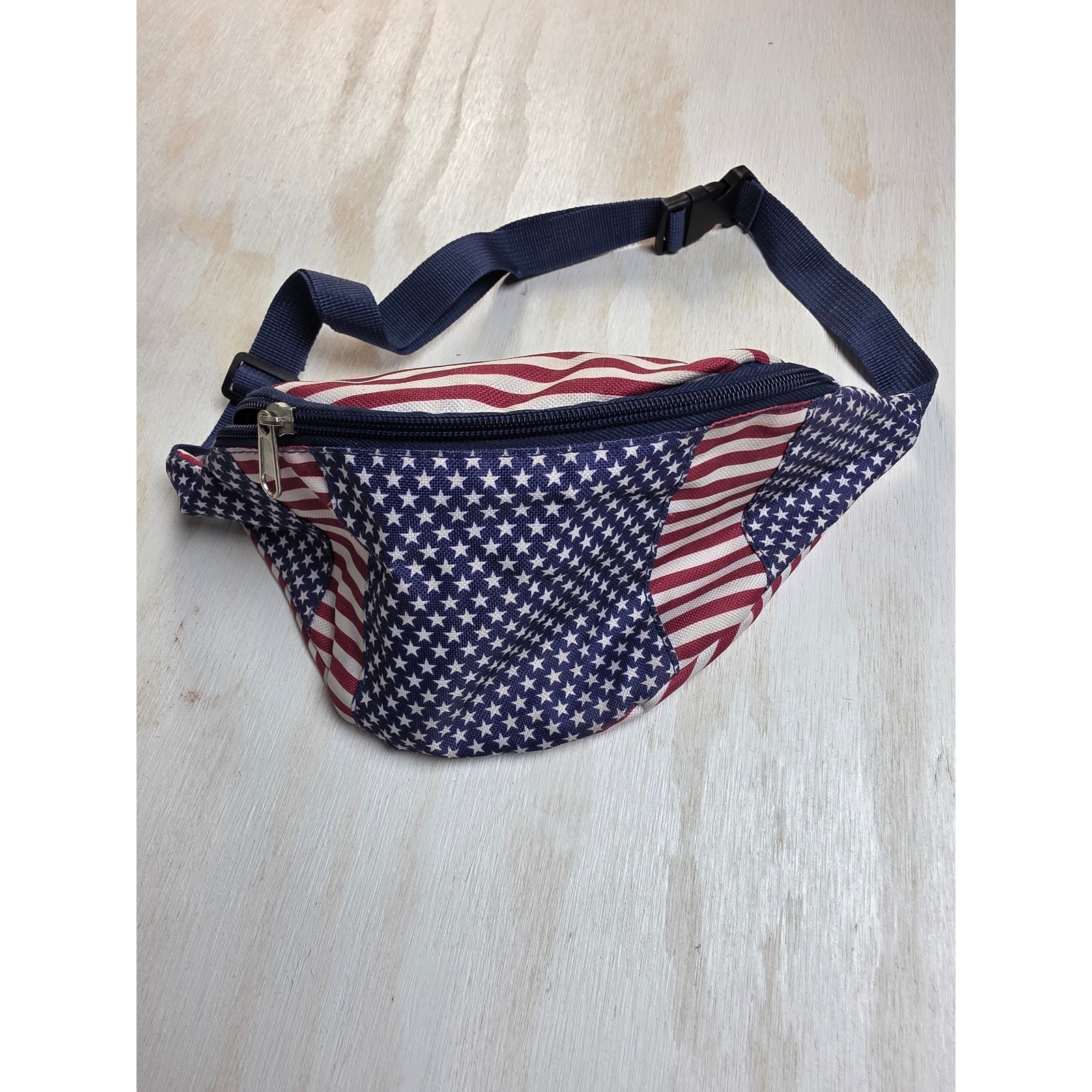 USA American Flag Fanny Pack Waist Bag Stars and Stripes Festival Biker Boho