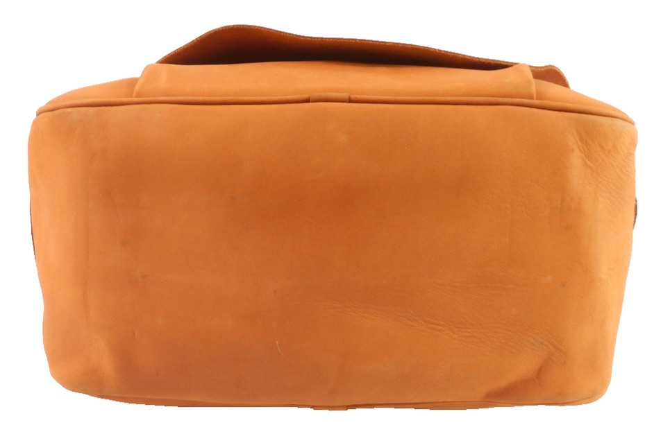 J Peterman ‘Counterfeit’ Mailbag Caramel Brown Leather