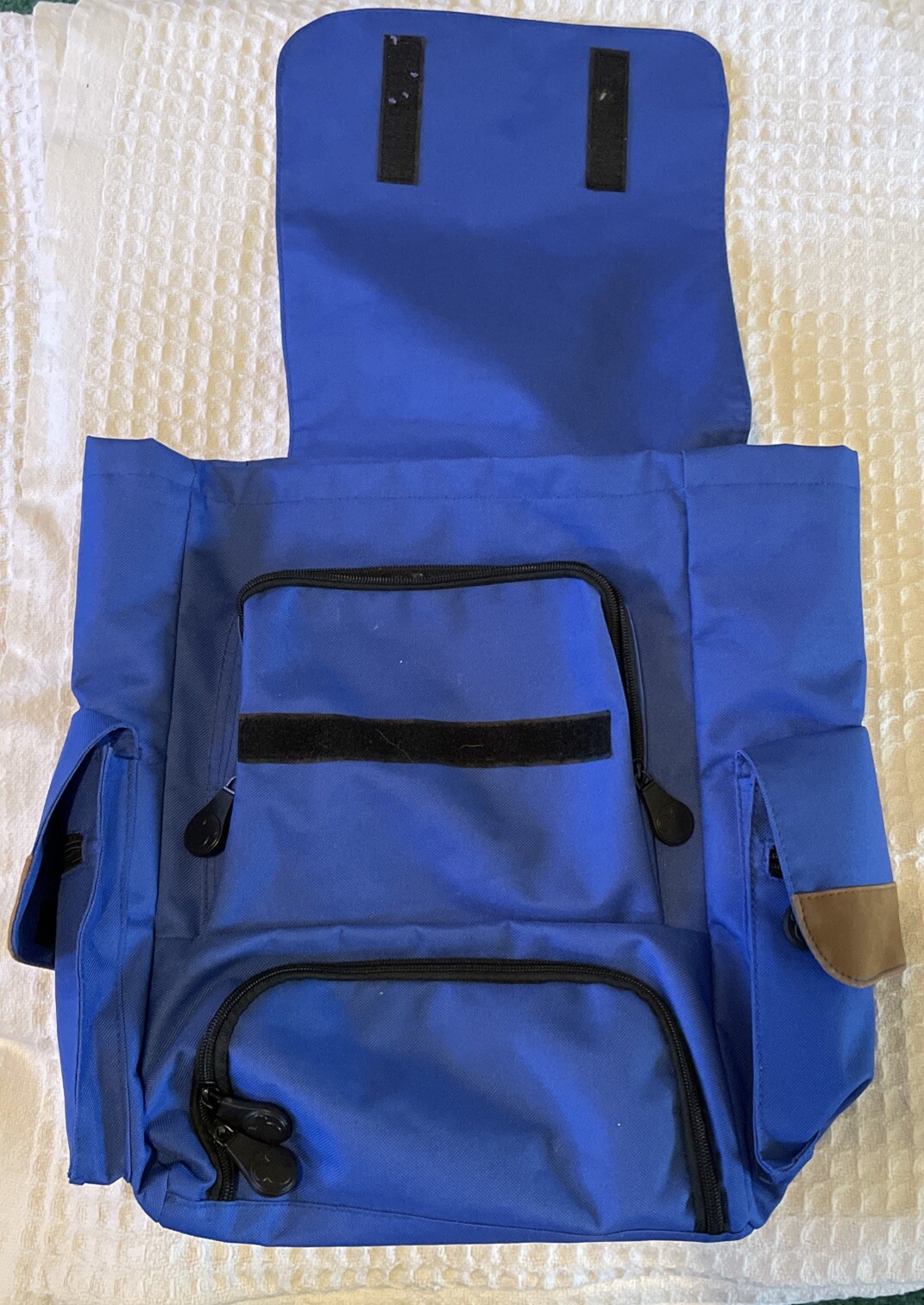 Walt Disney World Backpack Blue Mickey Mouse 1971 Book Bag Travel Tote