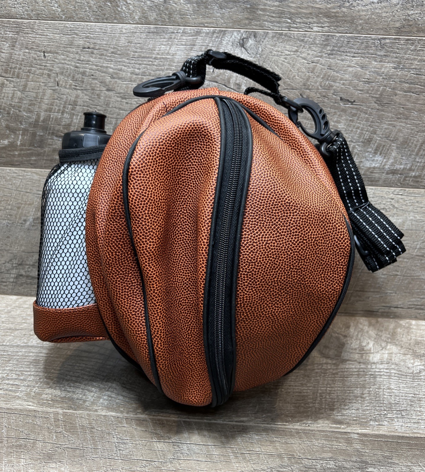 Vintage 90s NBA Leather Basketball Ball Bag All -Star Flavor Slam with Bottle