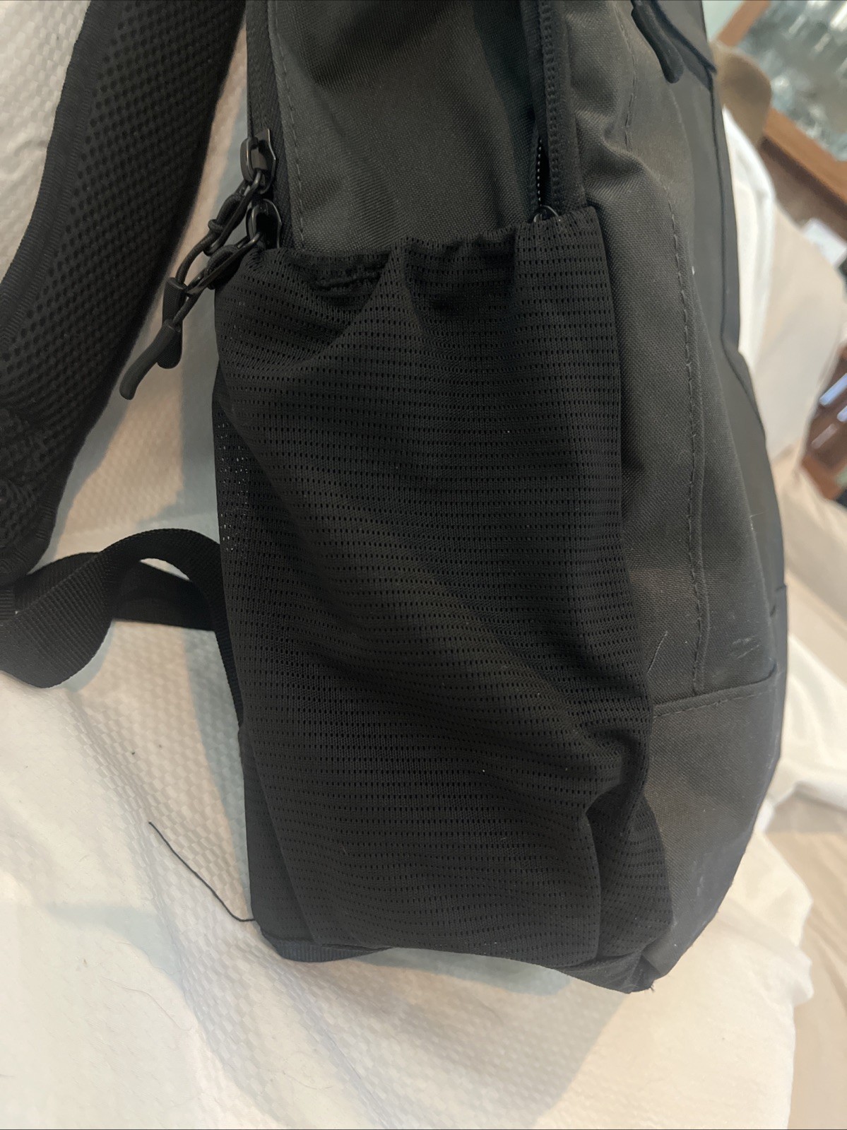Black Backpack w/ In-Home Logistics Logo – Padded Laptop Pocket 17.5″ x 12″x 4″