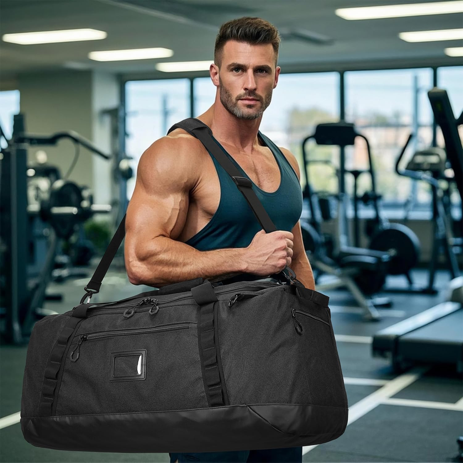 100L Extra Large Travel Duffle Bag Backpack for Men, 3 in 1 Sports