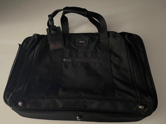 Tumi Alpha 2 Black 2-Way Framed Soft Duffel Bag