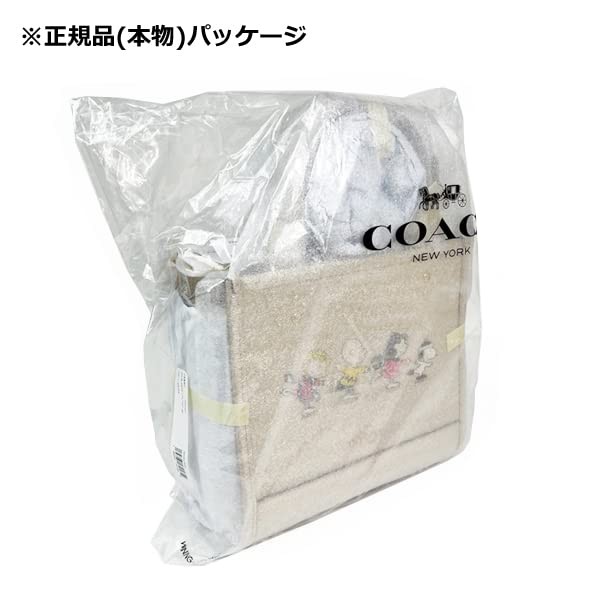 Coach x Peanuts CE850 Snoopy Collaboration Tote Shoulder Bag Chalk Women’s