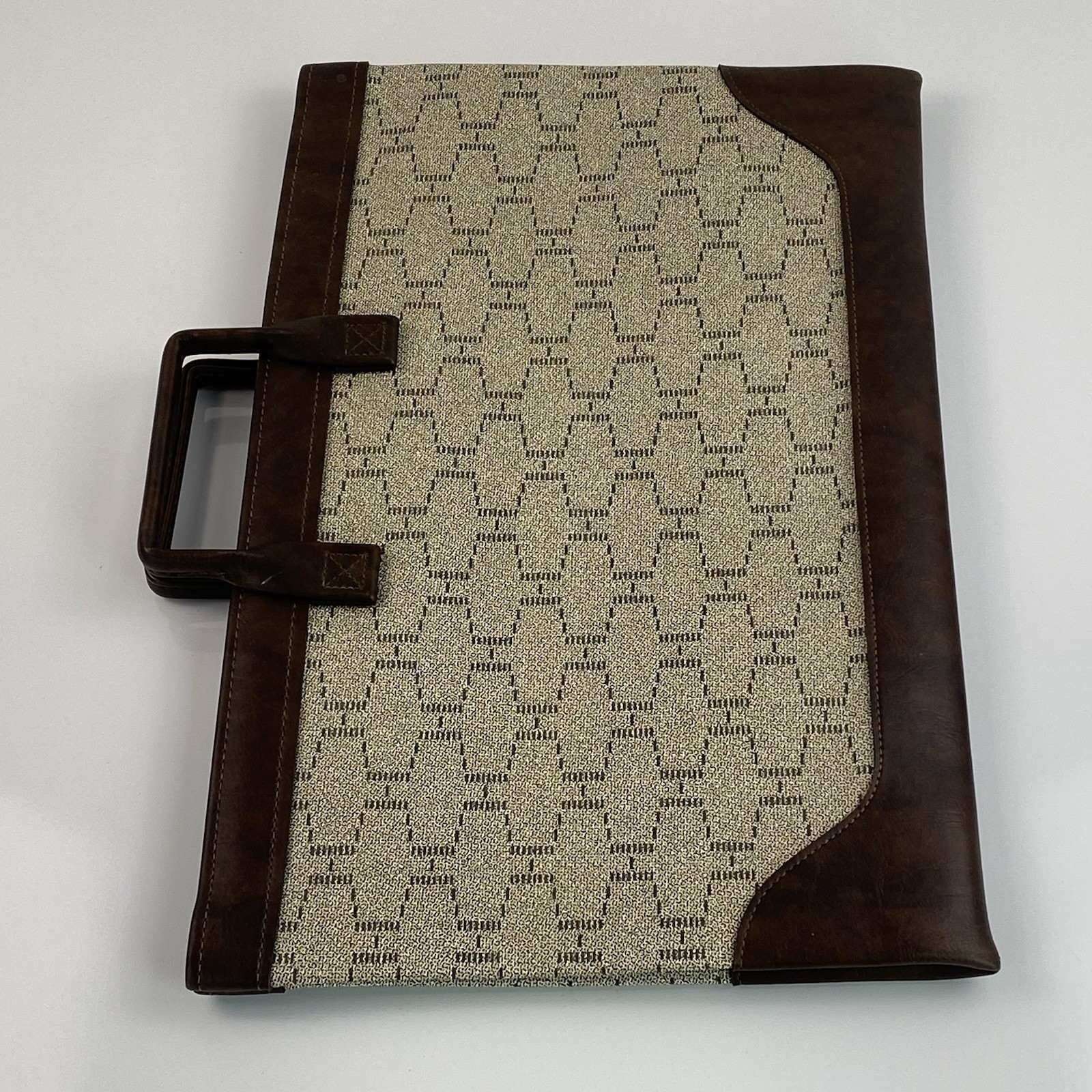 MCM Toastmasters Hazel Document Briefcase Portfolio Leather Bag Brown Vtg USA