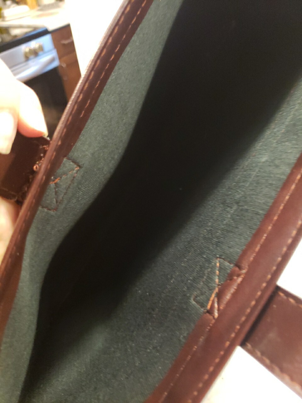 Vintage MSA Leather Hinged Portfolio Brief Case Organizer