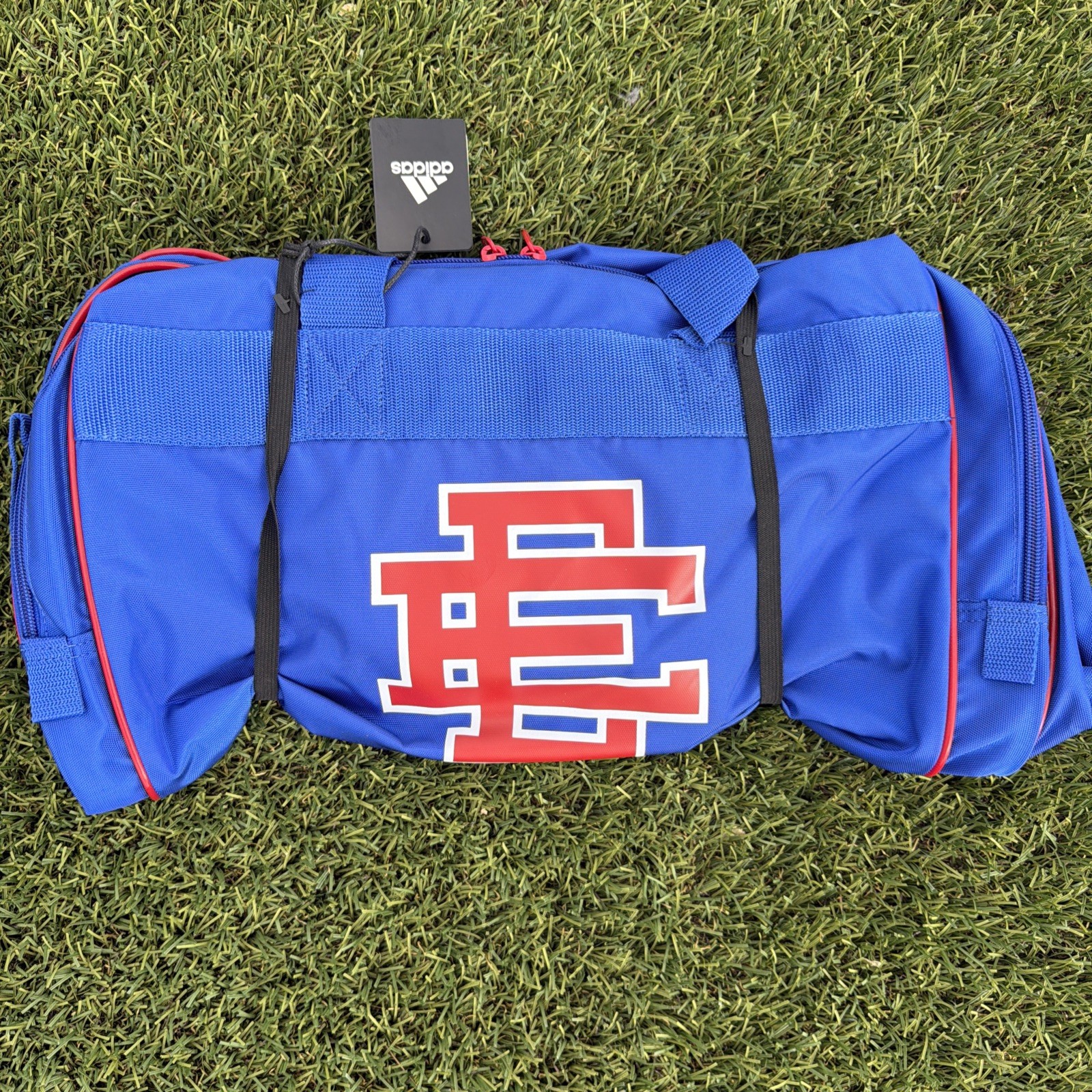 Adidas X Eric Emanuel Team Royal Blue Team Power Red Gym Duffle Bag