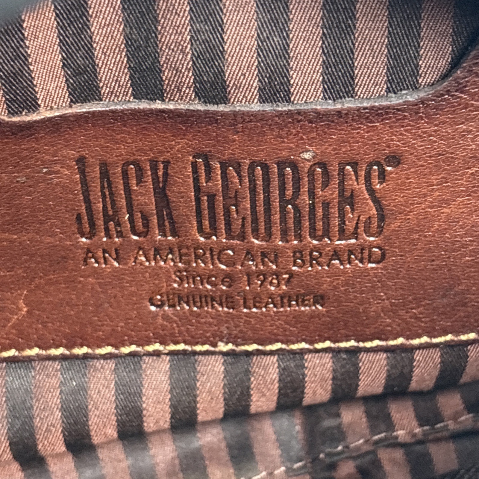 Jack Georges Voyager Brown Buffalo Fine Leather Belt Bag #7109 UNISEX