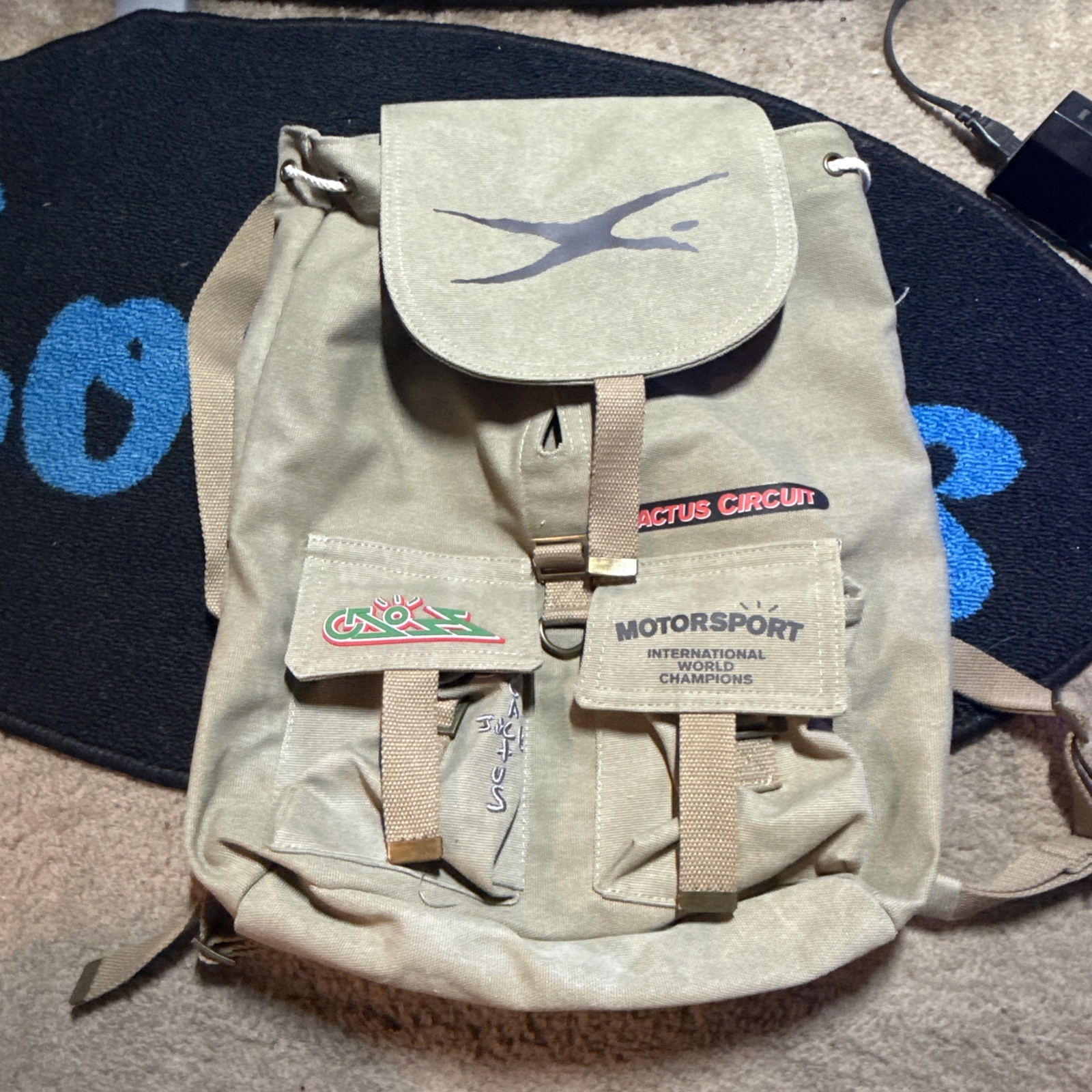 Travis Scott Cactus Jack Canvas Backpack
