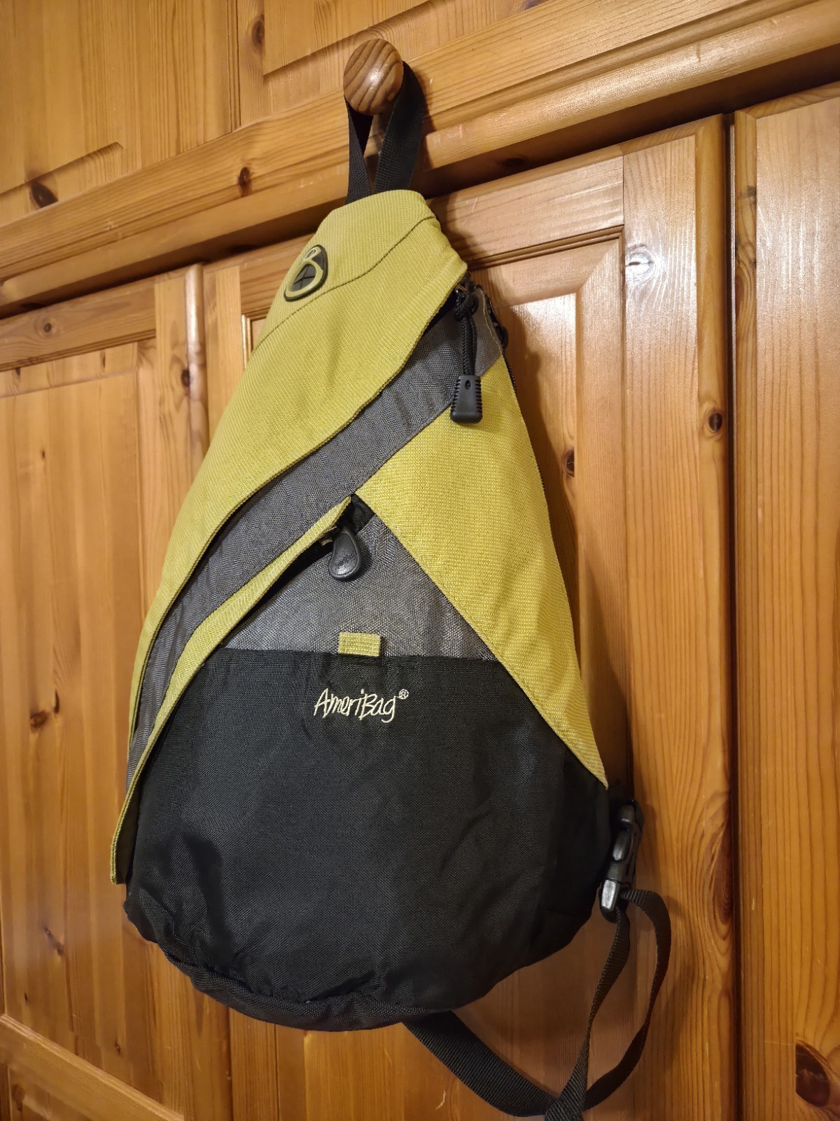 Ameribag Healthy Back Bag Nylon Crossbody Sling Backpack