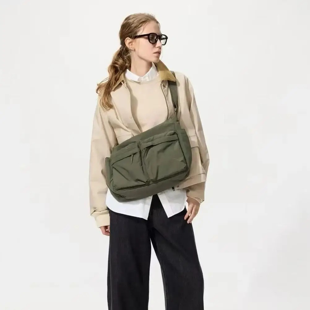 Casual Multi-pocket Messenger Bag Men Women Shoulder Bag Travel Sport Bag US