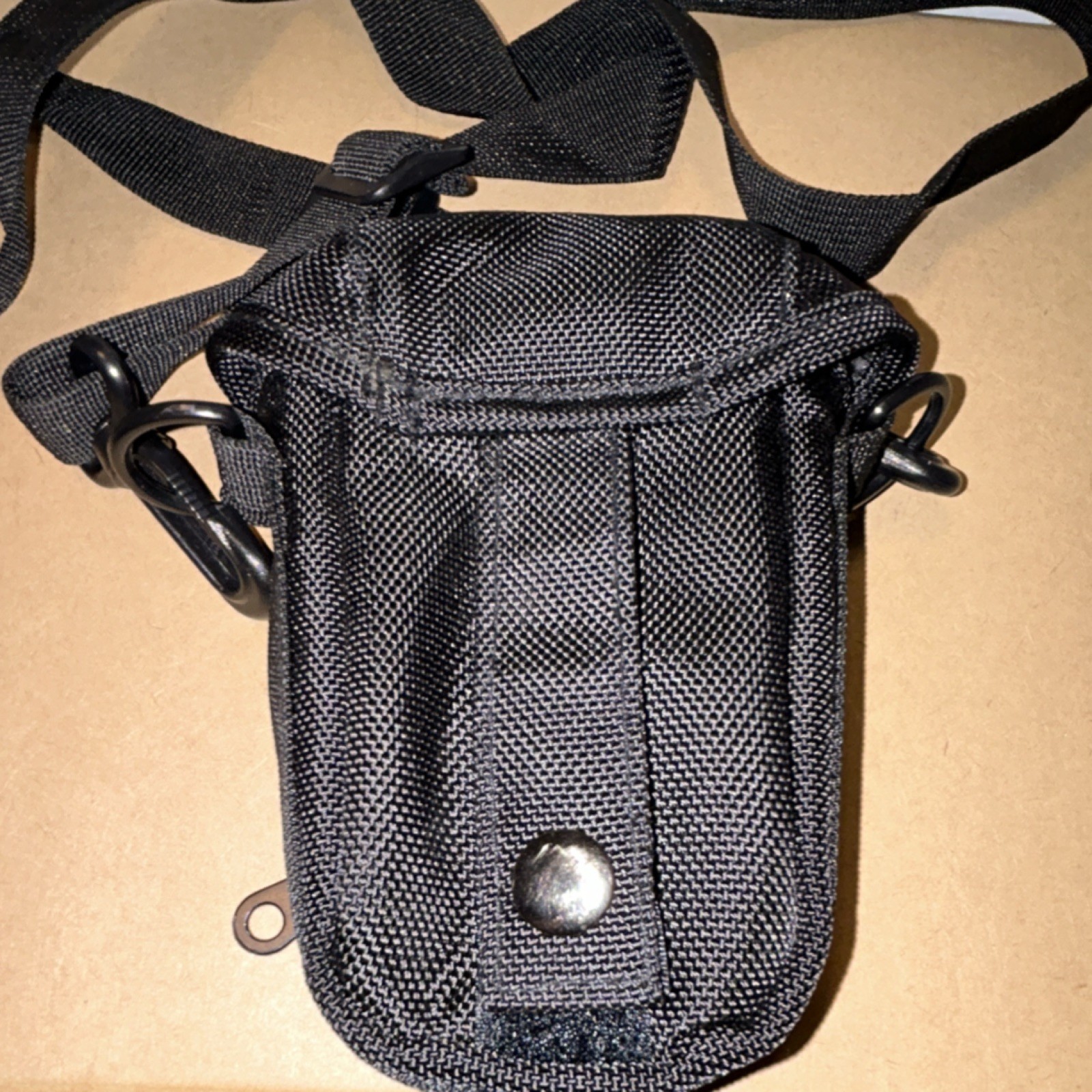 Denali Black Small Camera Bag Adjustable Strap Zip Pockets Buckle Belt Loop