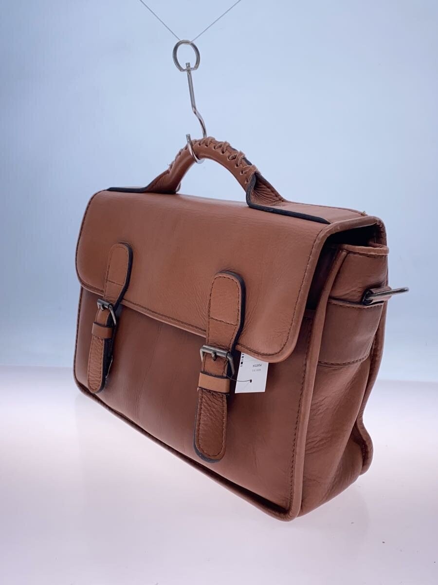 Authentic PORTER Baron Bag Brown Unisex Tote 8cm Depth 22cm Height 33cm Width
