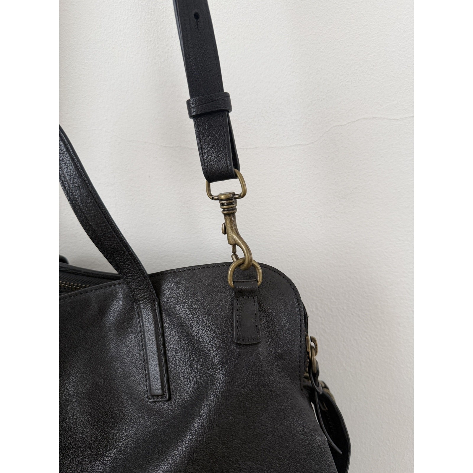 Officine Creative Leather Top Handle Shoulder Side Bag