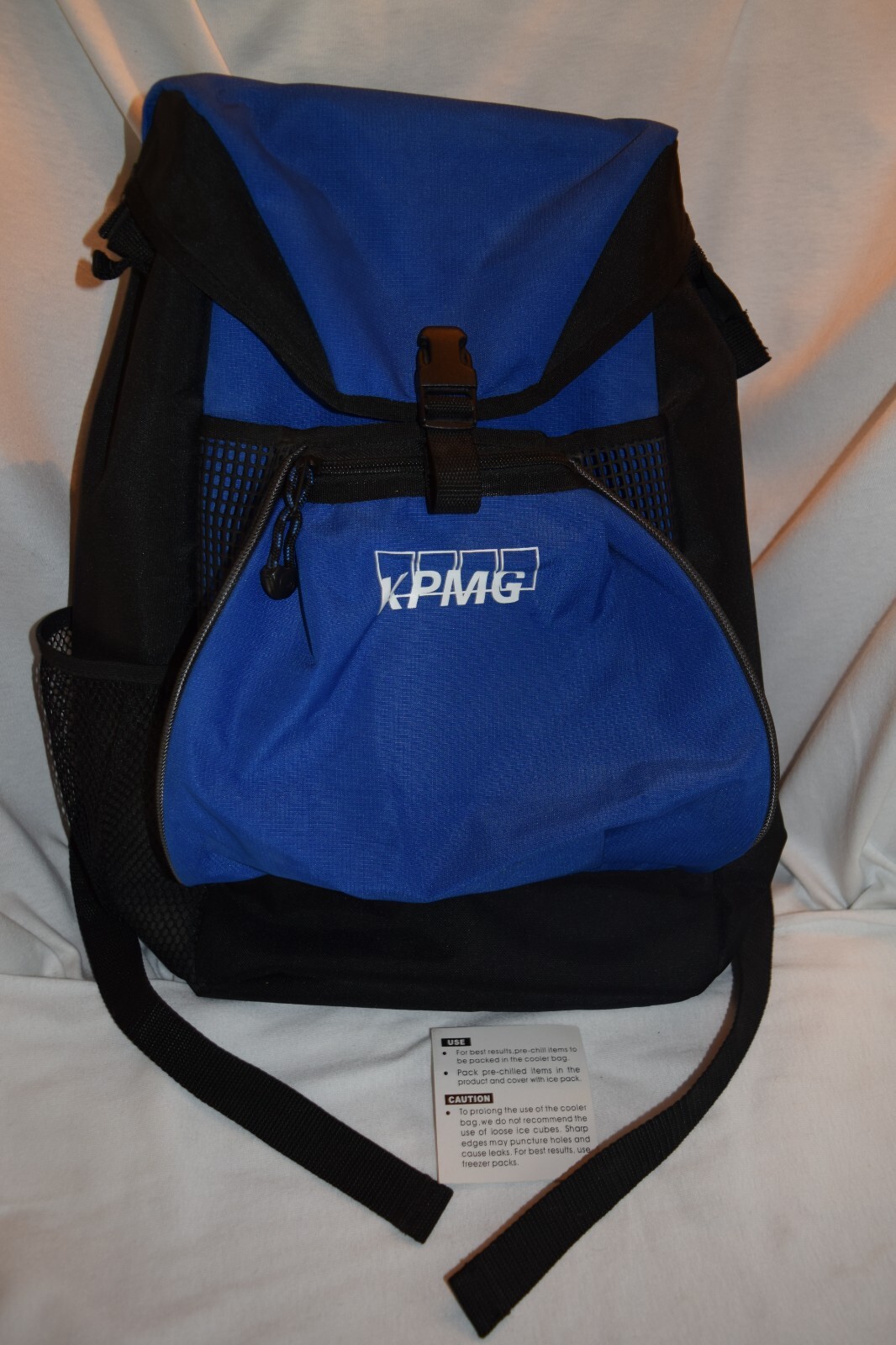 Leeds KPMG Blue Insulated Backpack ASI: 66887 Excellent Condition