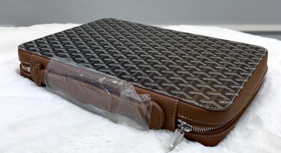 Goyard Compagnon Universel A4 Briefcase Black Tan Y27953 100% Authentic [Unused]