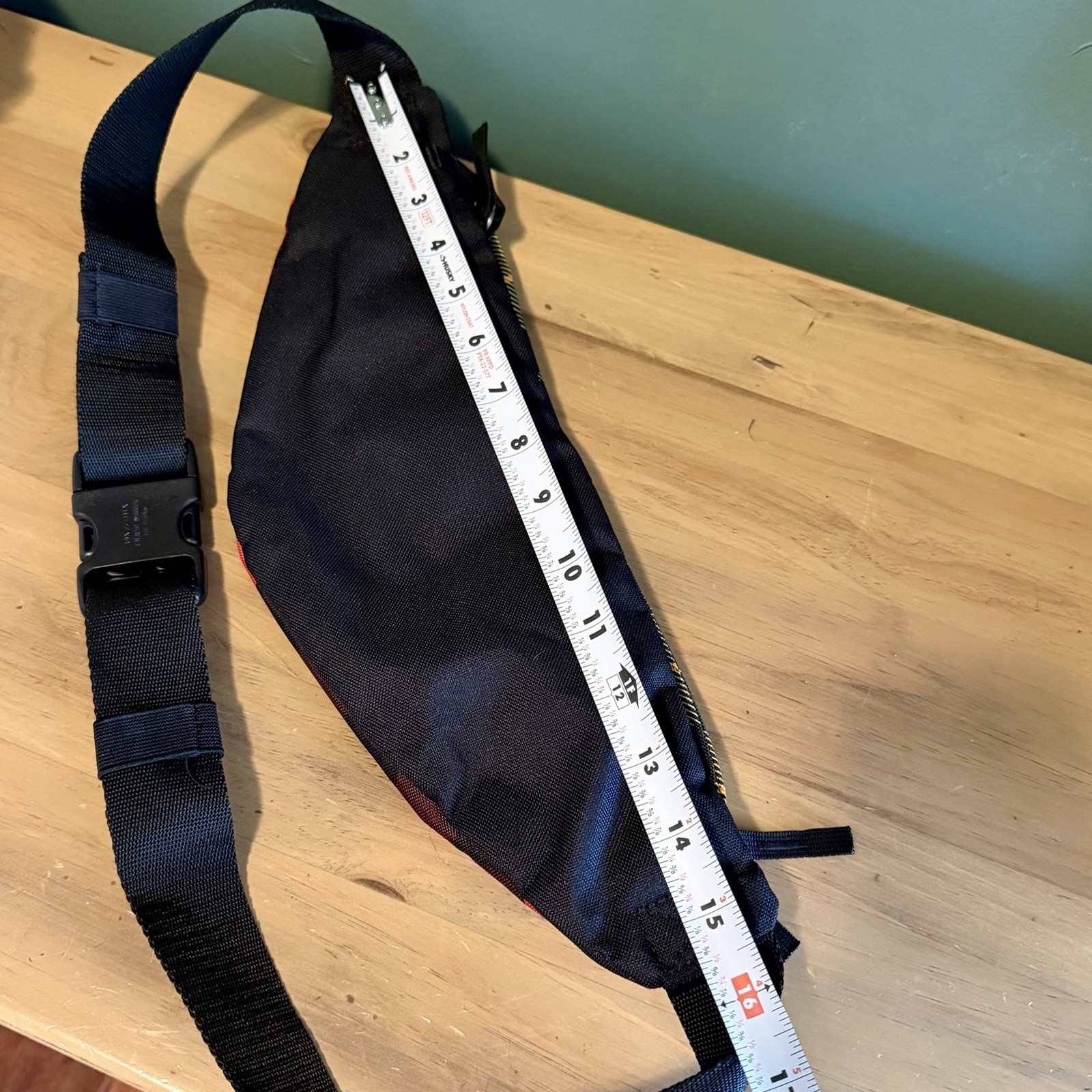 Nike Heritage Plaid Fanny Pack Crossbody Red Yellow Black Plaid NWOT