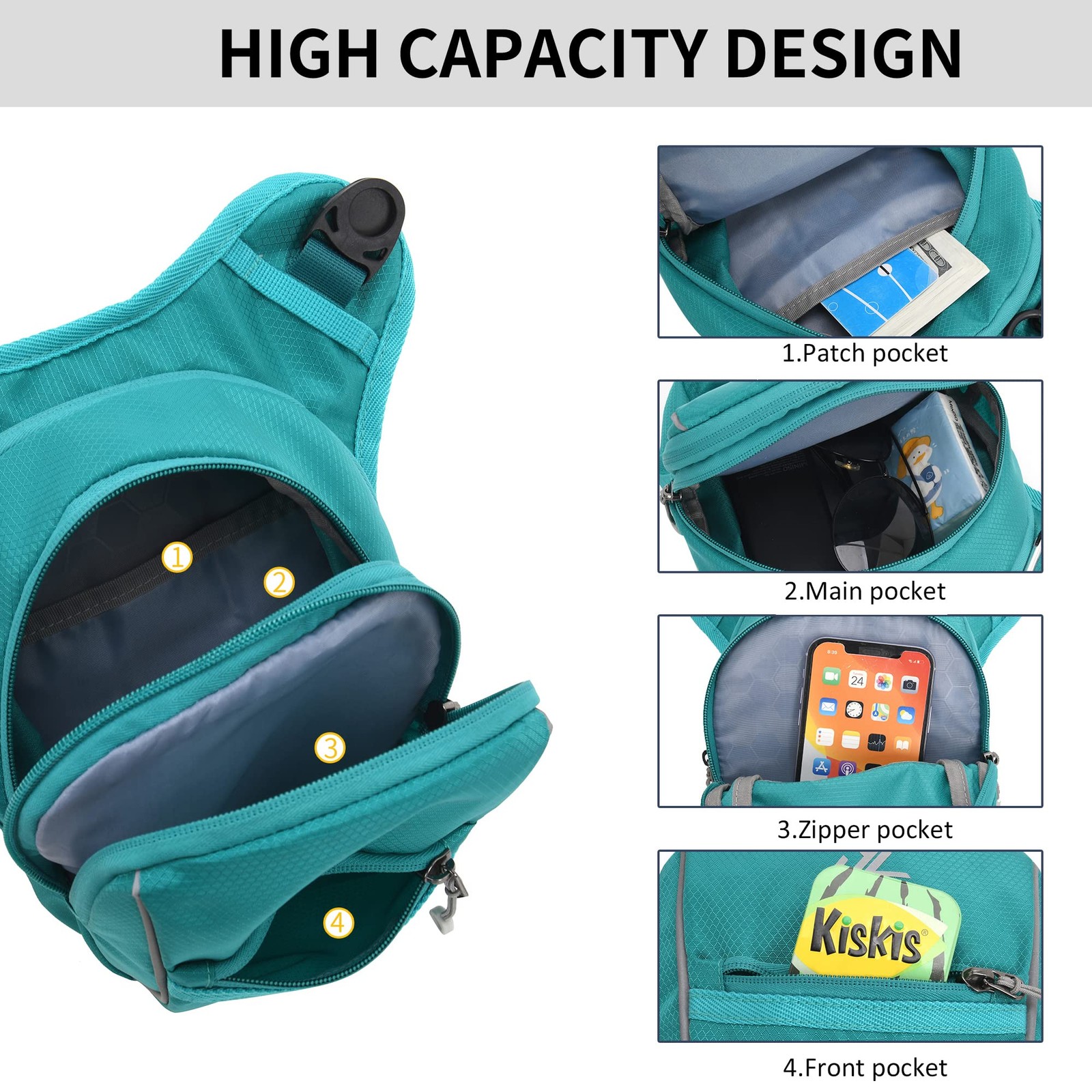 Drop Leg Bag- Expandable Space Thigh Bag Waterproof Outdoor Motorcycle Bike R