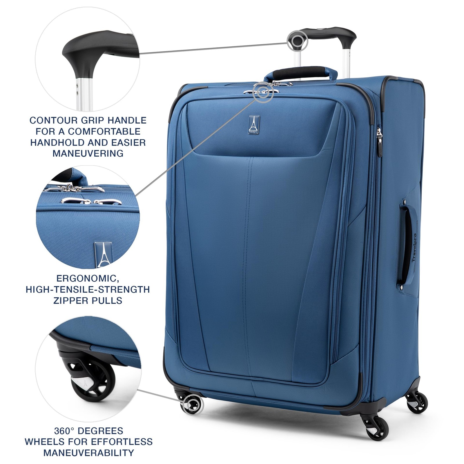 Travelpro Maxlite 5 Softside Expandable Luggage with 4 Spinner Wheels, 29 In U15